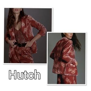 Hutch Floral Burnout Velvet Blazer